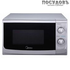 Midea MM820CWW-S отдельностоящая микроволновая печь, 800 Вт, 20 л, серая