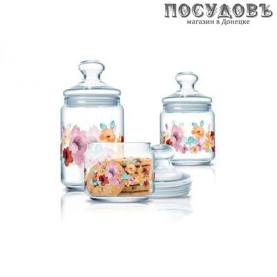 Luminarc Florentina Q4092 банка для хранения со стеклянной крышкой, 500 мл, стекло 1 шт.