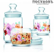Luminarc Florentina Q4093 банка для хранения со стеклянной крышкой, 750 мл, стекло 1 шт.