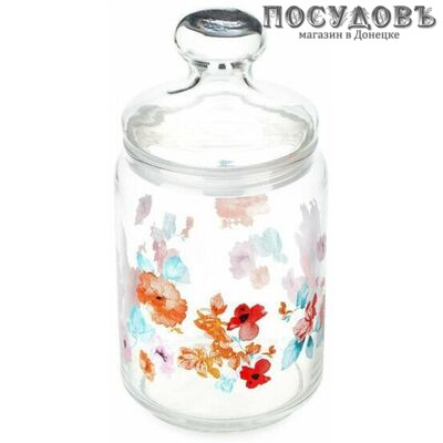 Luminarc Florentina Q4094 банка для хранения со стеклянной крышкой, 1000 мл, стекло 1 шт.