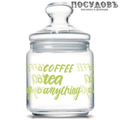 Luminarc Tea&Coffe Q4097 банка для хранения со стеклянной крышкой, 500 мл, стекло 1 шт.