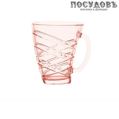 Luminarc Shape Elanore Q0392 кружка, 320 мл, стекло упрочненное, розовый, без упаковки 1 шт.