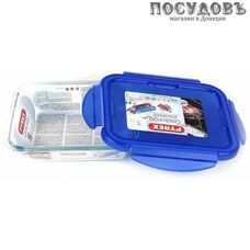 Pyrex Cook & Go 281PG00ST форма для запекания с крышкой, стекло жаропрочное, 200×150 мм, 800 мл
