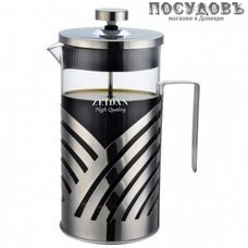 ZEIDAN Z-4207 френч-пресс, стекло термостойкое, сталь нержавеющая, 1000 мл