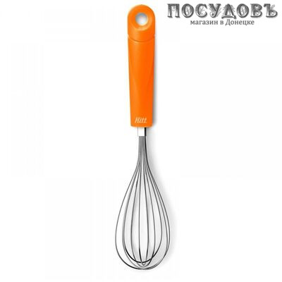 HITT Colorfest HCF-G101, венчик, Ø60×h290 мм, сталь нержавеющая, цвет оранжевый