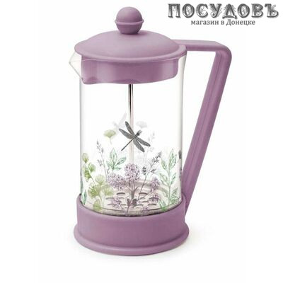 HITT Botanica H-BO138 френч-пресс, стекло термостойкое, пластик, 600 мл