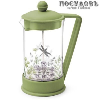 HITT Organic H-OG126 френч-пресс, стекло термостойкое, пластик, 600 мл