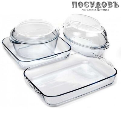 Pasabahce Borcam 159144 набор форм, стекло жаропрочное, 6 пр.