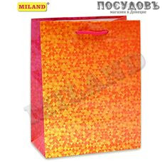 Dream cards Пестрый узор ПП-9103 пакет подарочный, 230×180×100 мм, бумага, глянцевая ламинация