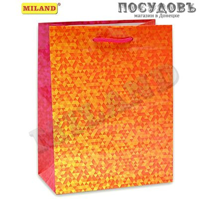 Dream cards Пестрый узор ПП-9103 пакет подарочный, 230×180×100 мм, бумага, глянцевая ламинация