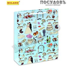 Dream cards Свадьба в деталях ПР003-0012 пакет подарочный, 230×180×100 мм, бумага, глянцевая ламинация