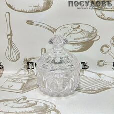 КНР 401-1 икорница с крышкой, Ø80×80 мм, стекло, в упаковке 2 пр.