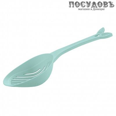 Phibo Basic 431297231, ложка-дуршлаг, 332×111×58 мм, полипропилен, цвет голубой