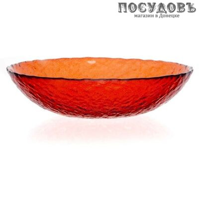 Pasabahce Enjoy Red 10375SLBD3 тарелка глубокая, стекло упрочненное, цвет красный, Ø190×50 мм, 500мл