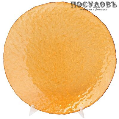 Pasabahce Enjoy Orange 10381SLBD1 тарелка обеденная, стекло упрочненное, цвет оранжевый, Ø240 мм