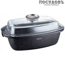 KING Hoff KH-1608 утятница Ø220×106 мм, алюминий литой, мраморное покрытие