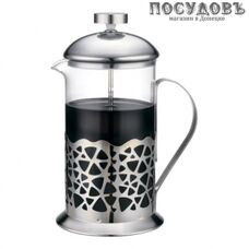 ZEIDAN Z-4195 френч-пресс, стекло термостойкое, сталь нержавеющая, 600 мл