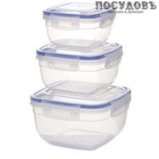 Starplast 94062 контейнеры в наборе с герметичной крышкой, полипропилен мм, 500, 900, 1500 мл 3 шт
