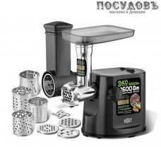 HOLT HT-MG-007 мясорубка электрическая 1000 Вт, 2 кг/мин, цвет серый