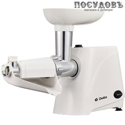 Delta DL-6101M мясорубка электрическая 2000 Вт, 1,8 кг/мин, цвет белый