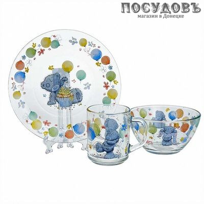 Priority Me to You КРС-1337 набор детский, стекло, в подарочной упаковке 3 пр.