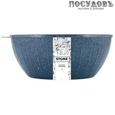 Пластик Репаблик Sugar n Spice Stone 186811026 темный камень салатник 5000 мл   (с крышкой) без упаковки 1 шт.