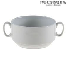 Добрушский фарфор 4С0677Ф34 бульонница, бельё, 470 мл, фарфор, Беларусь 1 шт.