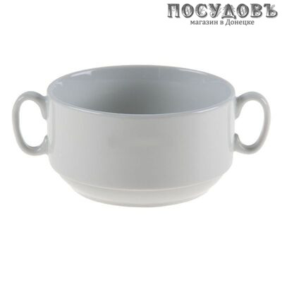 Добрушский фарфор 4С0677Ф34 бульонница, бельё, 470 мл, фарфор, Беларусь 1 шт.