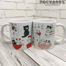 Delta Котики Love с2014-06 кружка, 350 мл, керамика