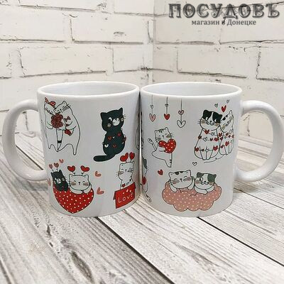 Delta Котики Love с2014-06 кружка, 350 мл, керамика