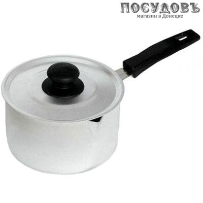 Калитва 14712 ковш с крышкой 0,75 л, алюминий штампованный, Ø120 мм, Россия, 1 шт.