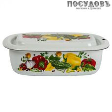 КМК 42504-052/6 лоток с крышкой сталь эмалированная, 600 мл