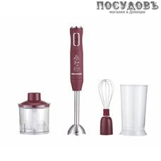 WillMark 1450PS блендер многофункциональный, 500 Вт, измельчитель 500 мл, цвет бордовый