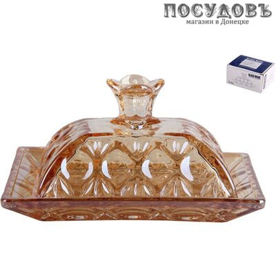 Glass Ware 4508 масленка с крышкой, 160×120×80 мм, стекло