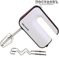 WillMark WHM-5517 миксер ручной, 350 Вт, 5 скоростей, цвет белый с бордовым WillMark WHM-5517 миксер ручной, 350 Вт, 5 скоростей, цвет белый с бордовым