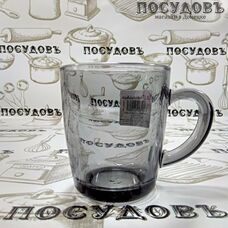Pasabahce Basic Gray 55531SLBD63 кружка, 350 мл, стекло термостойкое, Россия 1 шт.