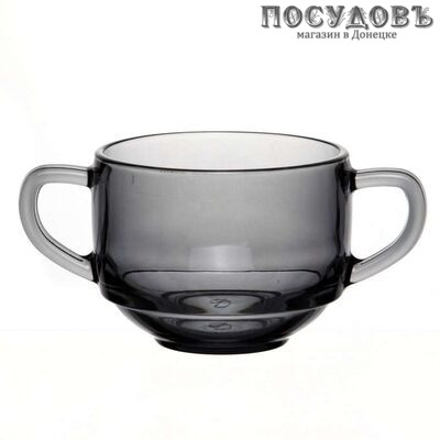 Pasabahce Grey 53772SLBD63 бульонница, стекло термостойкое, Ø106×83 мм, 480 мл, Россия 1 шт.