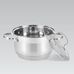Maestro Basic MR-3512-16 кастрюля с крышкой, сталь нержавеющая, 2,1 л, Ø160 мм