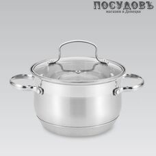 Maestro Basic MR-3512-20 кастрюля с крышкой, сталь нержавеющая, 3,9 л, Ø200 мм