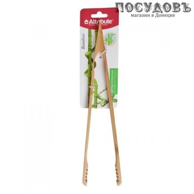 Attribute Bamboo AGB133, щипцы кулинарные, бамбук