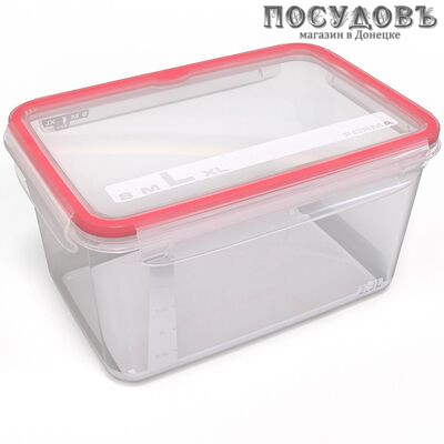 Полимербыт Extra lock Bright 67300 контейнер с герметичной крышкой, полипропилен, 239×165×125 мм, 3300 мл
