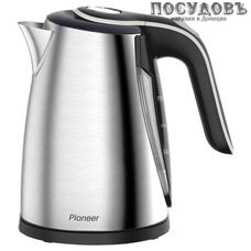 Pioneer KE562M электрочайник, 2200 Вт, 1700 мл, сталь нержавеющая