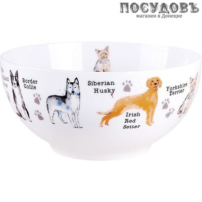 Коралл Dogs NB202B салатник, фарфор, 610 мл