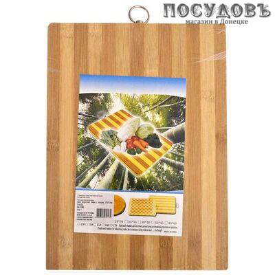 КНР HYW0303 доска разделочная, бамбук 340×240×14 мм, 1 шт.
