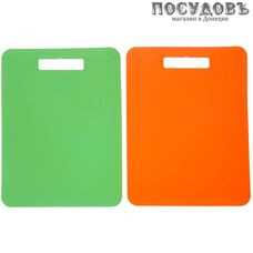 Полимербыт Комфорт 8050 доски разделочные в наборе, полипропилен 370×290×3 мм, 2 шт.