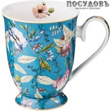Lefard 275-1133 кружка подарочная 325 мл, фарфор, Васильковый, в подарочной упаковке 1 шт.