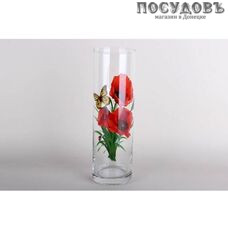 Гусь-Хрустальный Мак 43896/мак, ваза, 300 мм, стекло