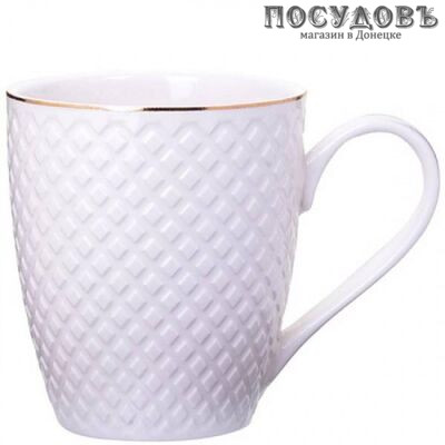 Коралл Loraine 29067 кружка, 300 мл, фарфор, белый
