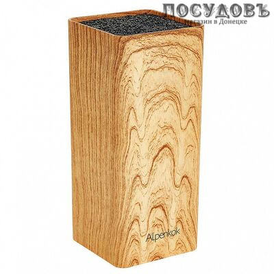 Alpenkok AK-218ST колода для ножей 95×220 мм, пластик, под дерево 1 шт.