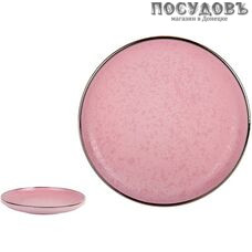 Коралл Elite pink 19S508S/P тарелка десертная, Ø180×30 мм, керамика